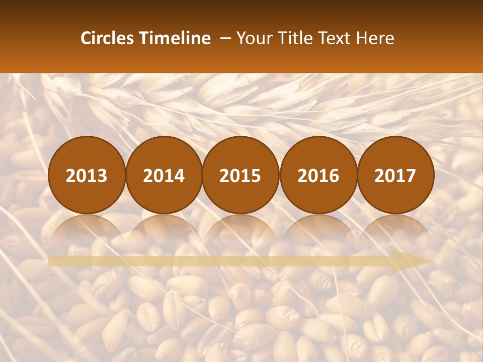 A Pile Of Wheat With The Words Name Of Presentation On It PowerPoint Template