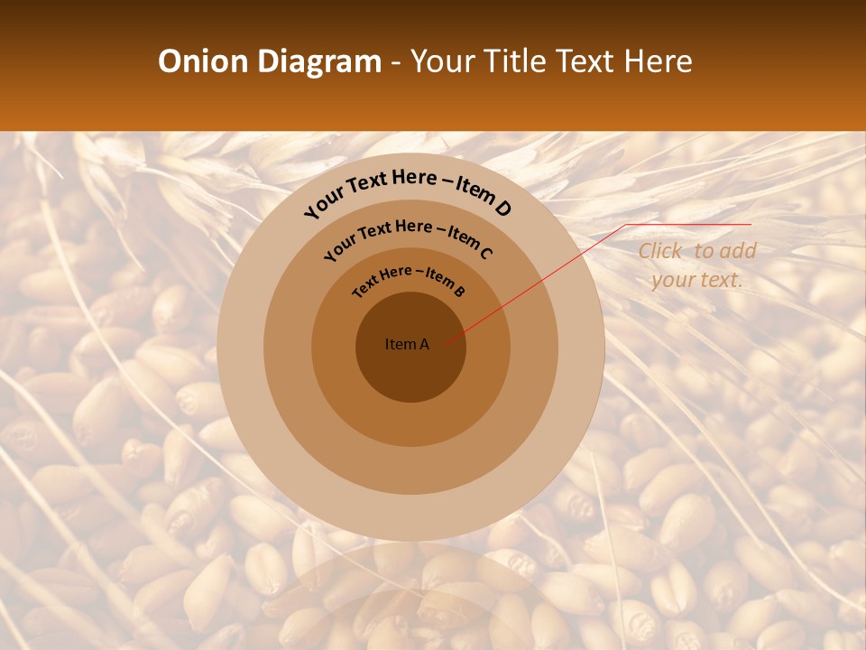 A Pile Of Wheat With The Words Name Of Presentation On It PowerPoint Template