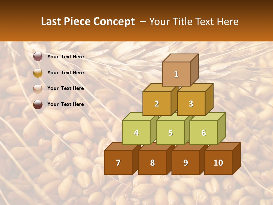 A Pile Of Wheat With The Words Name Of Presentation On It PowerPoint Template