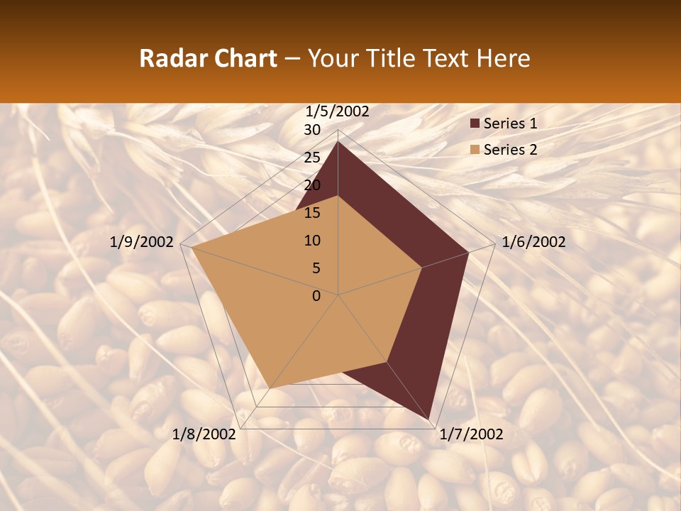 A Pile Of Wheat With The Words Name Of Presentation On It PowerPoint Template