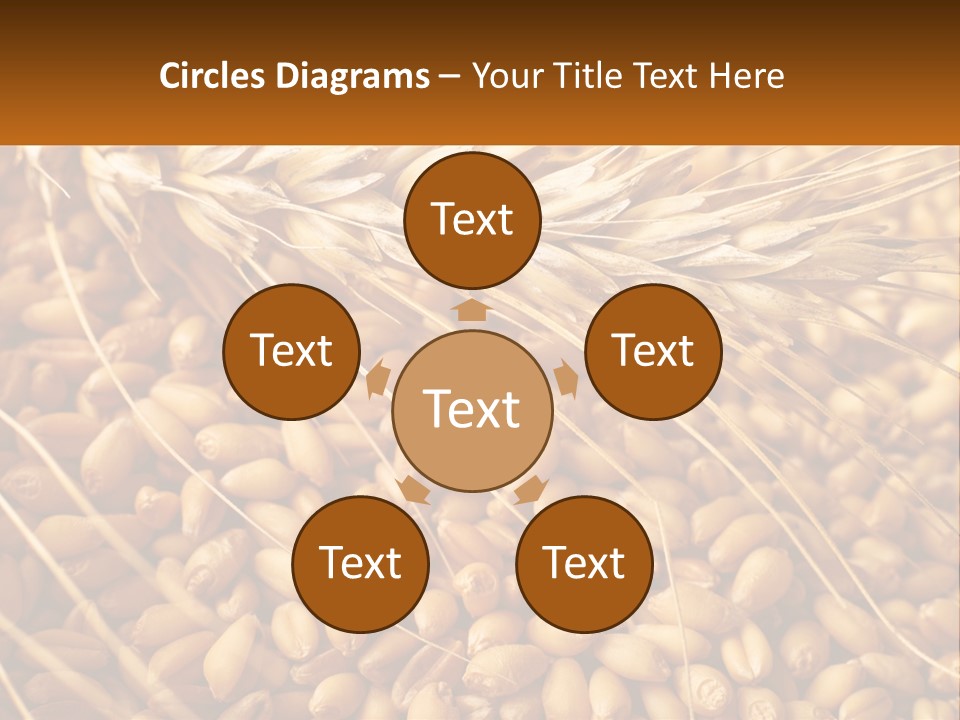 A Pile Of Wheat With The Words Name Of Presentation On It PowerPoint Template