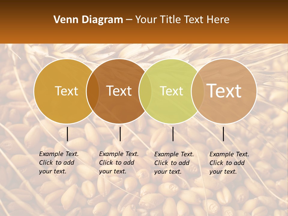 A Pile Of Wheat With The Words Name Of Presentation On It PowerPoint Template