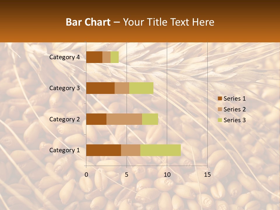 A Pile Of Wheat With The Words Name Of Presentation On It PowerPoint Template