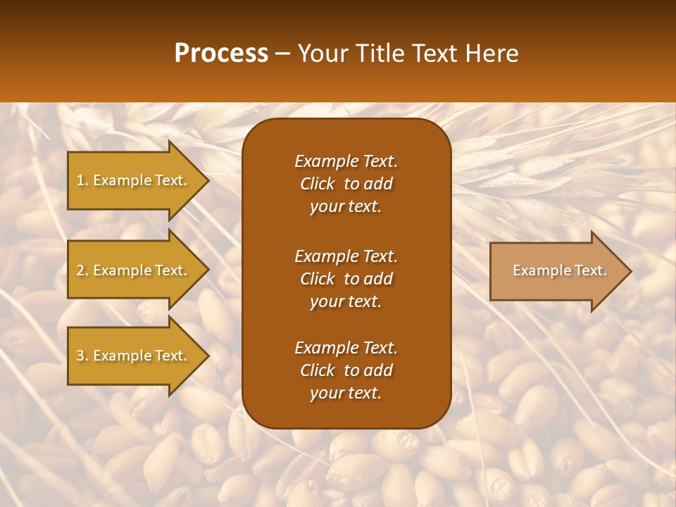A Pile Of Wheat With The Words Name Of Presentation On It PowerPoint Template