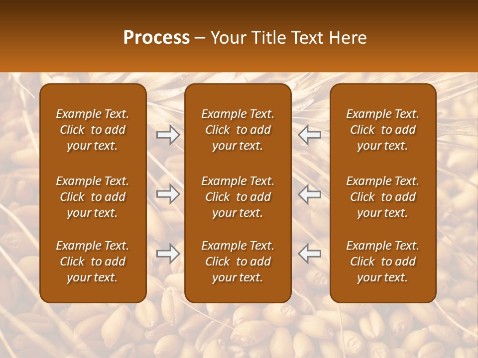 A Pile Of Wheat With The Words Name Of Presentation On It PowerPoint Template