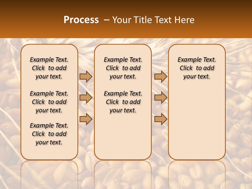 A Pile Of Wheat With The Words Name Of Presentation On It PowerPoint Template