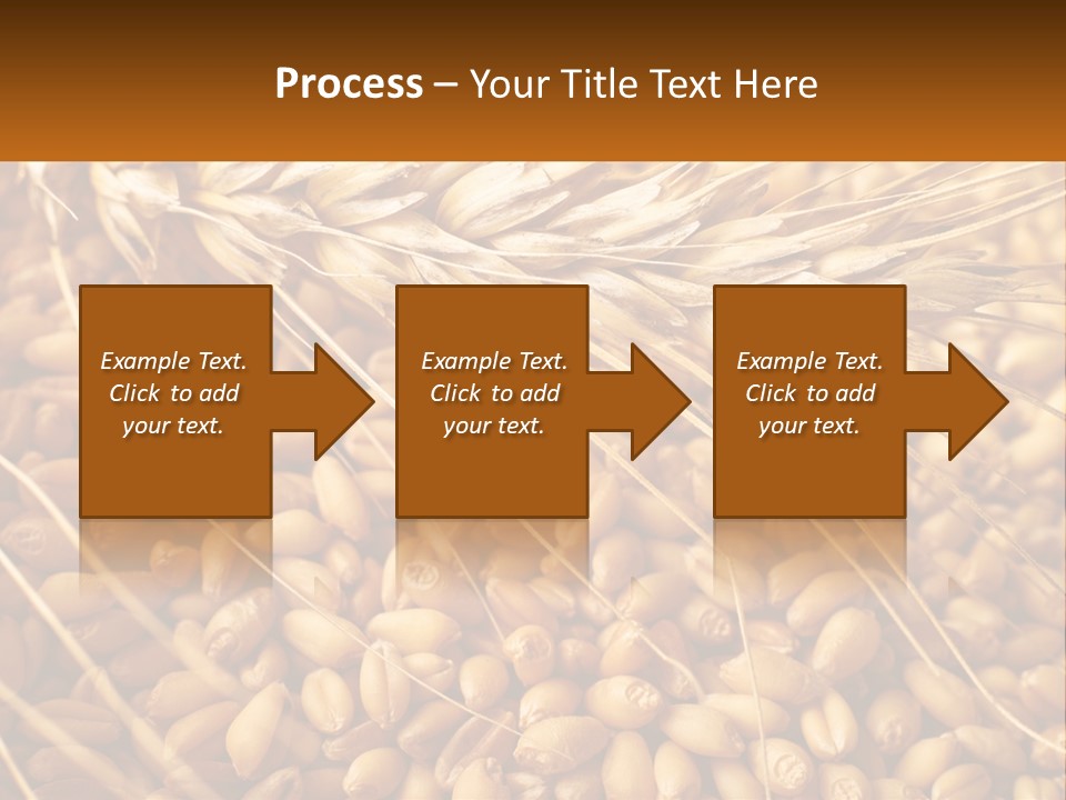 A Pile Of Wheat With The Words Name Of Presentation On It PowerPoint Template