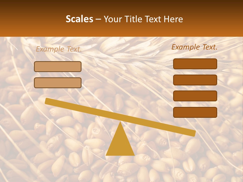 A Pile Of Wheat With The Words Name Of Presentation On It PowerPoint Template