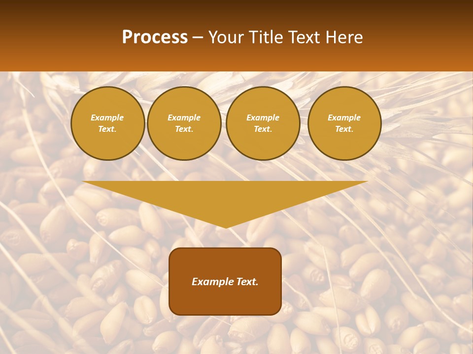 A Pile Of Wheat With The Words Name Of Presentation On It PowerPoint Template