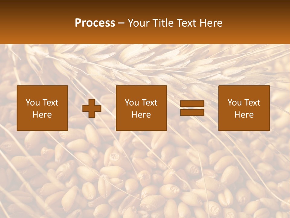 A Pile Of Wheat With The Words Name Of Presentation On It PowerPoint Template