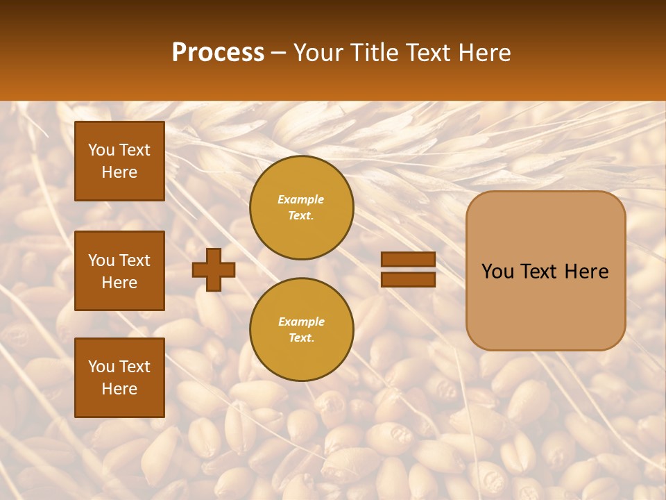 A Pile Of Wheat With The Words Name Of Presentation On It PowerPoint Template