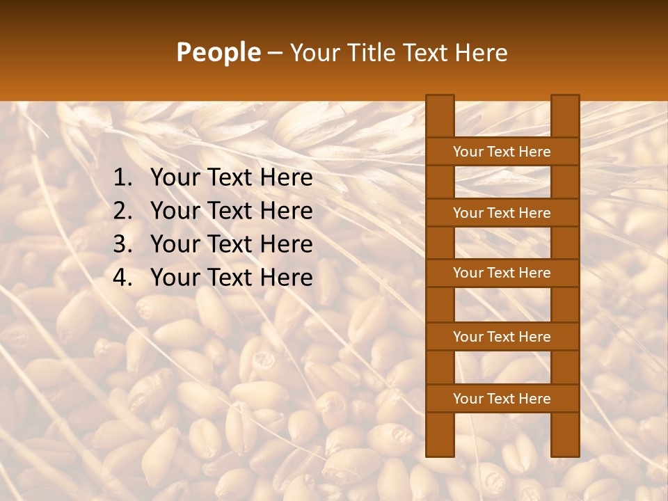 A Pile Of Wheat With The Words Name Of Presentation On It PowerPoint Template