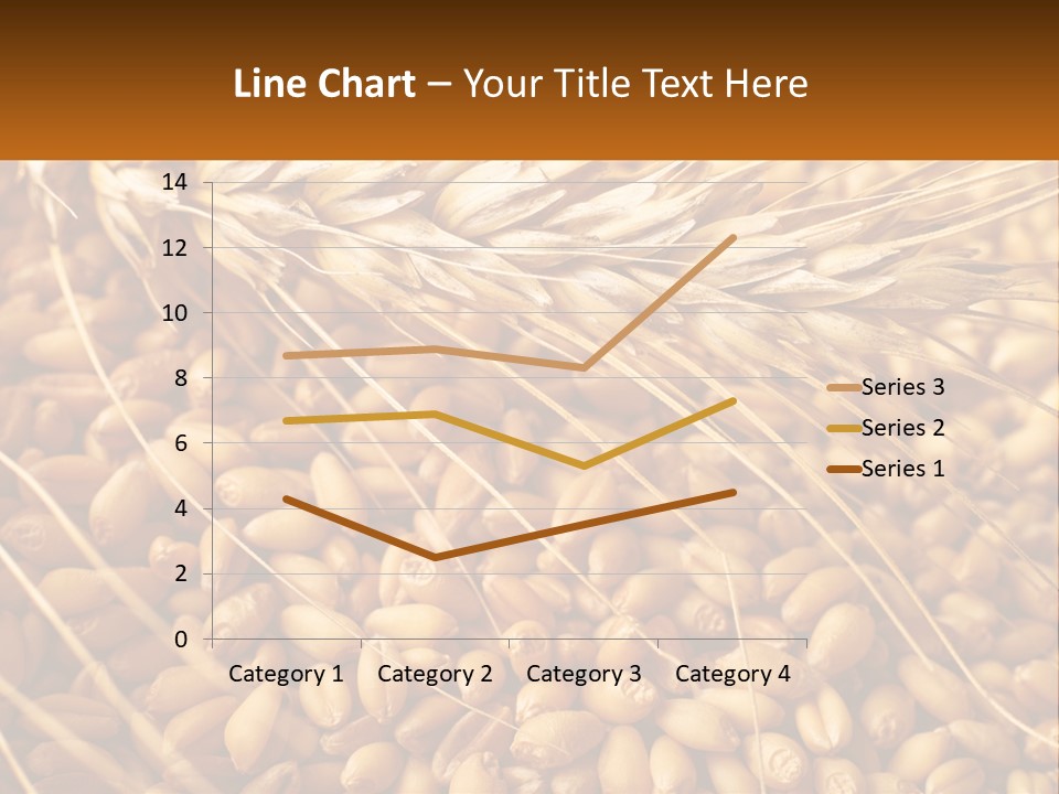 A Pile Of Wheat With The Words Name Of Presentation On It PowerPoint Template