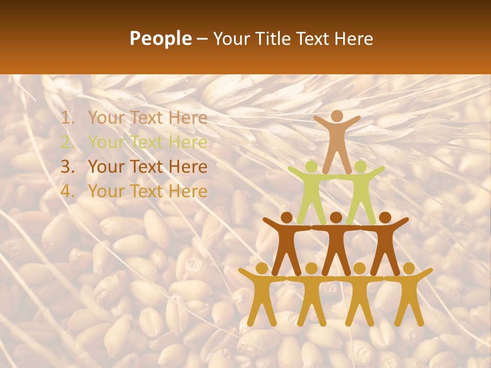 A Pile Of Wheat With The Words Name Of Presentation On It PowerPoint Template