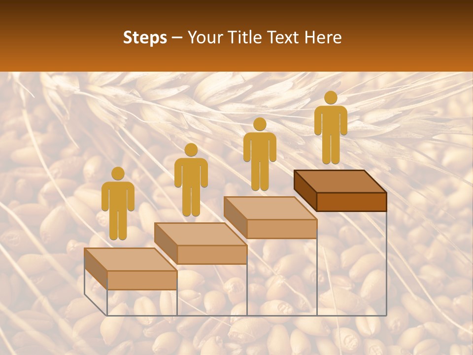 A Pile Of Wheat With The Words Name Of Presentation On It PowerPoint Template