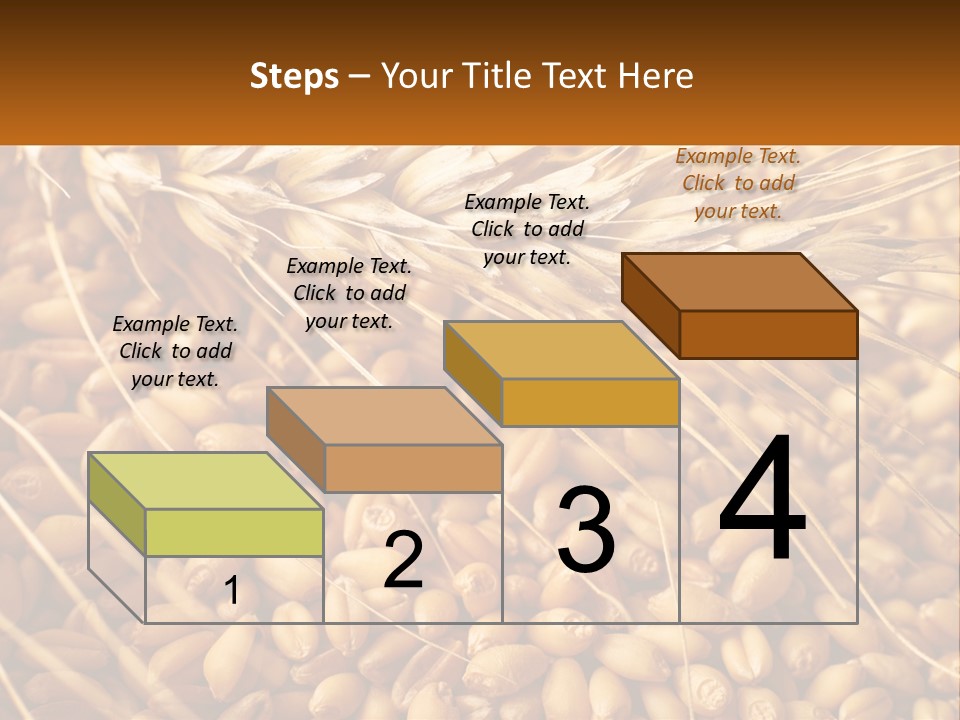 A Pile Of Wheat With The Words Name Of Presentation On It PowerPoint Template