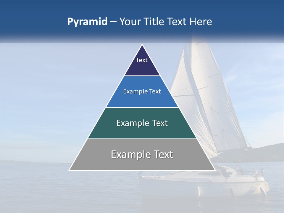 A Sailboat In The Ocean On A Sunny Day PowerPoint Template