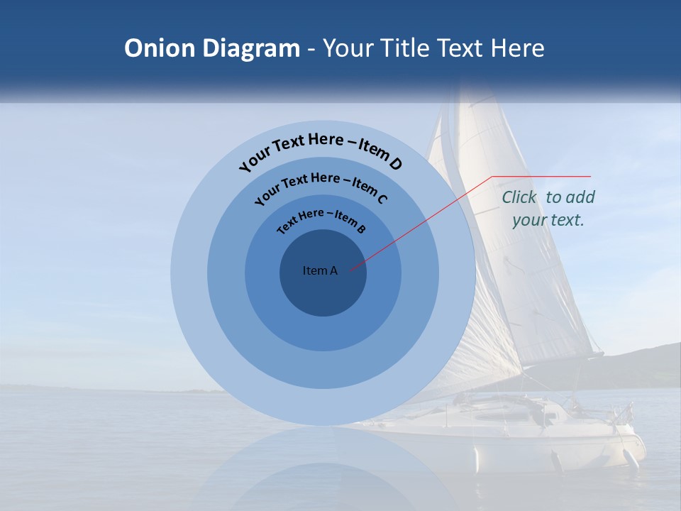 A Sailboat In The Ocean On A Sunny Day PowerPoint Template