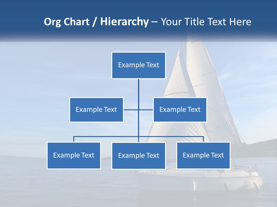 A Sailboat In The Ocean On A Sunny Day PowerPoint Template