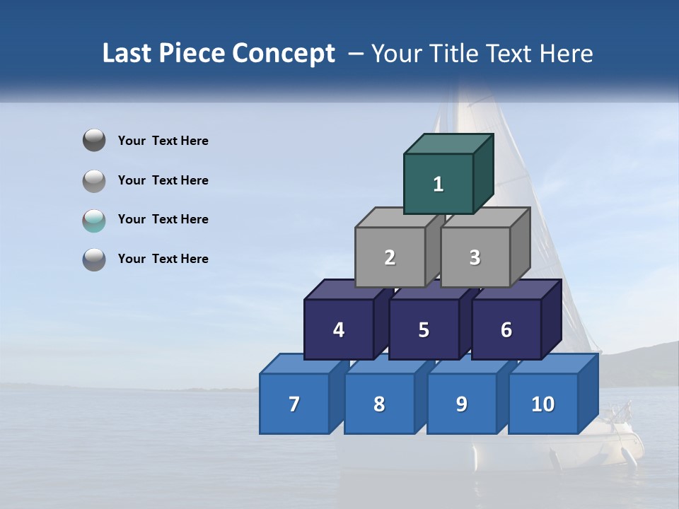 A Sailboat In The Ocean On A Sunny Day PowerPoint Template