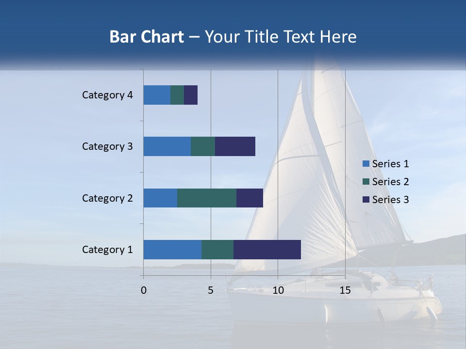 A Sailboat In The Ocean On A Sunny Day PowerPoint Template