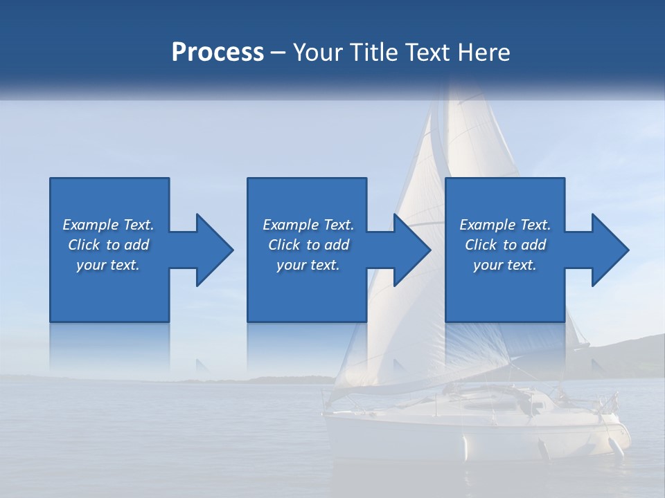 A Sailboat In The Ocean On A Sunny Day PowerPoint Template