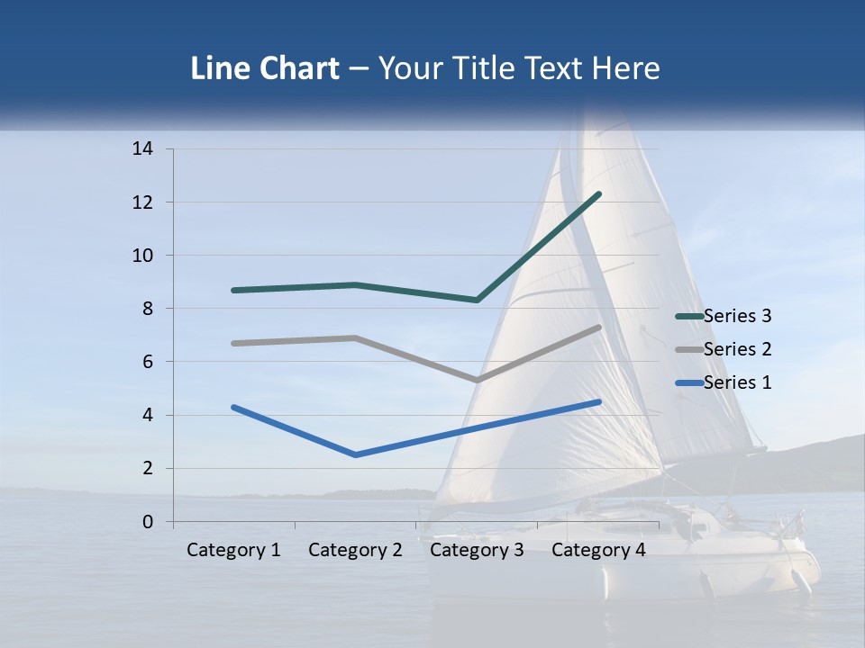 A Sailboat In The Ocean On A Sunny Day PowerPoint Template