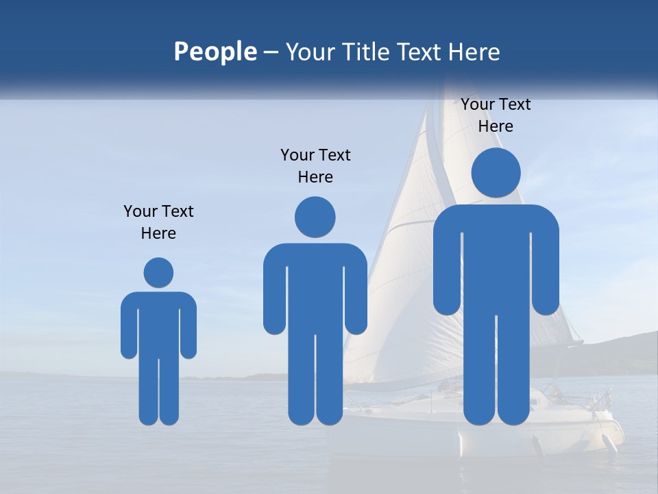 A Sailboat In The Ocean On A Sunny Day PowerPoint Template