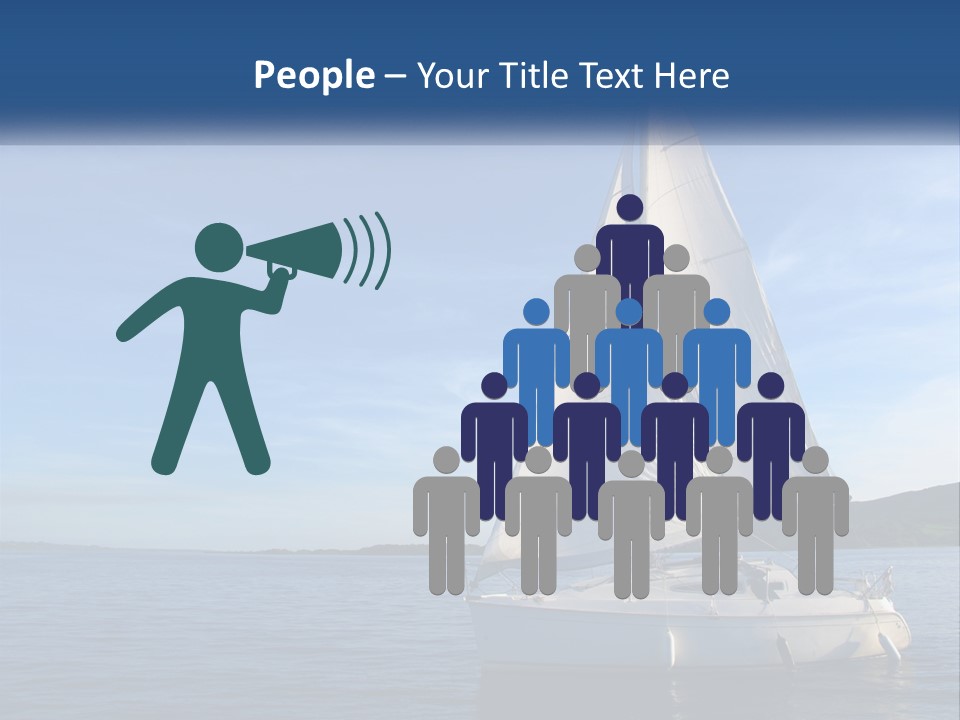 A Sailboat In The Ocean On A Sunny Day PowerPoint Template