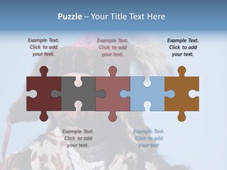 A Man Wearing A Hat With Feathers On It PowerPoint Template