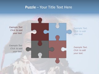 A Man Wearing A Hat With Feathers On It PowerPoint Template