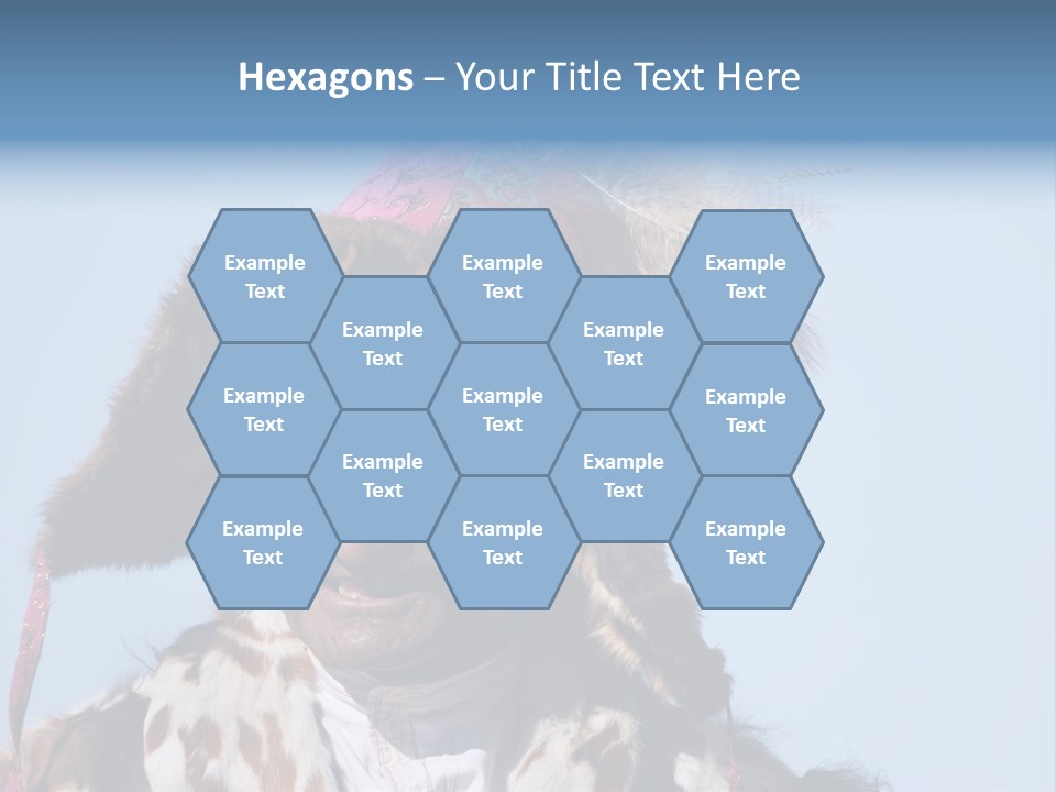 A Man Wearing A Hat With Feathers On It PowerPoint Template