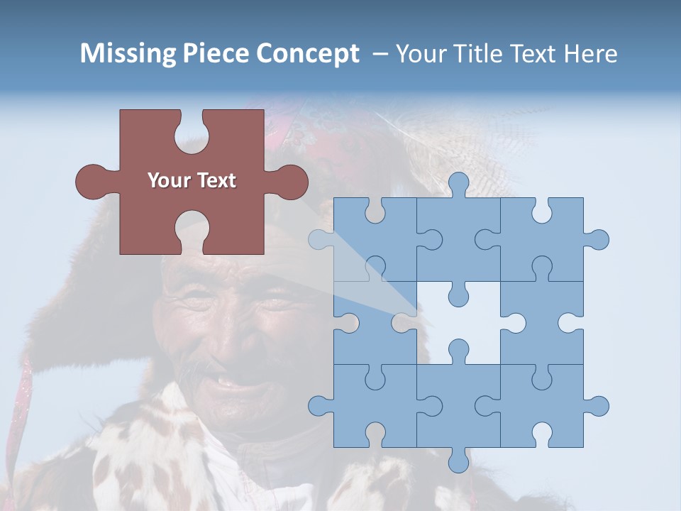 A Man Wearing A Hat With Feathers On It PowerPoint Template
