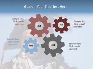 A Man Wearing A Hat With Feathers On It PowerPoint Template