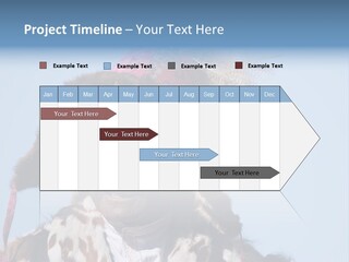 A Man Wearing A Hat With Feathers On It PowerPoint Template