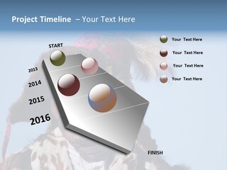 A Man Wearing A Hat With Feathers On It PowerPoint Template