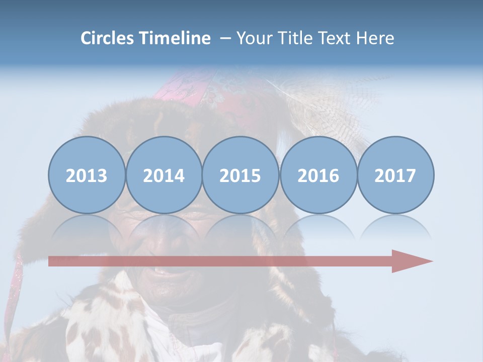 A Man Wearing A Hat With Feathers On It PowerPoint Template