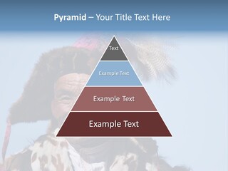 A Man Wearing A Hat With Feathers On It PowerPoint Template