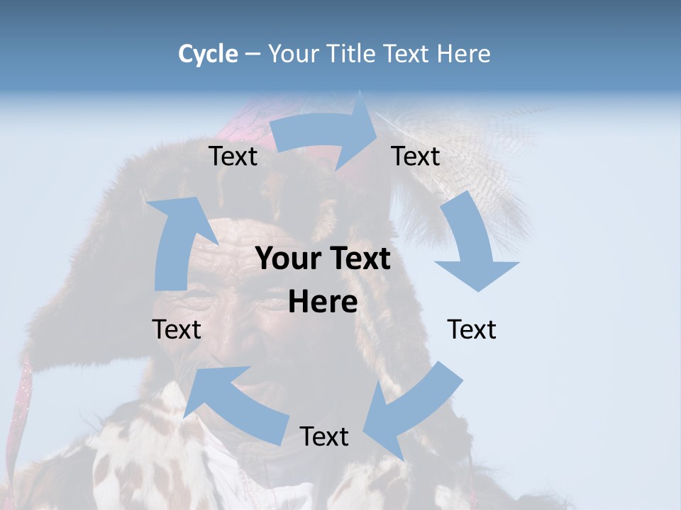 A Man Wearing A Hat With Feathers On It PowerPoint Template