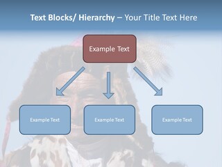 A Man Wearing A Hat With Feathers On It PowerPoint Template