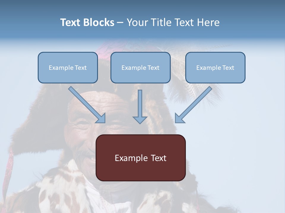 A Man Wearing A Hat With Feathers On It PowerPoint Template