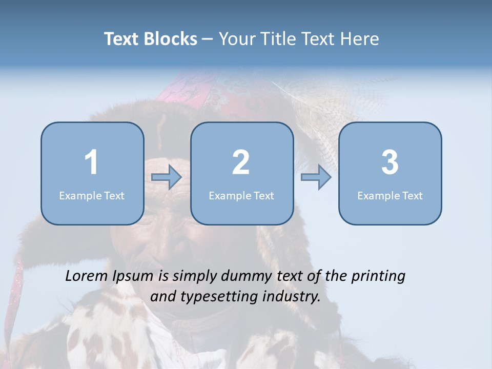 A Man Wearing A Hat With Feathers On It PowerPoint Template