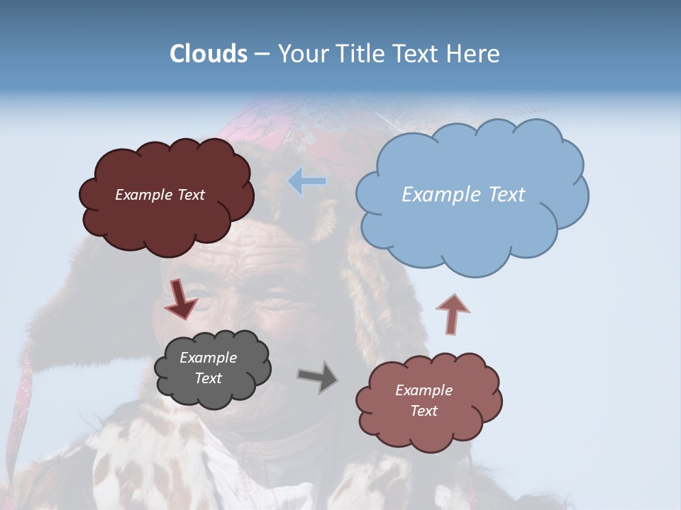 A Man Wearing A Hat With Feathers On It PowerPoint Template