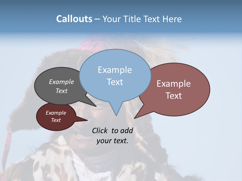 A Man Wearing A Hat With Feathers On It PowerPoint Template