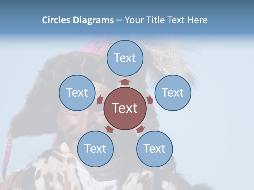 A Man Wearing A Hat With Feathers On It PowerPoint Template