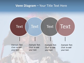 A Man Wearing A Hat With Feathers On It PowerPoint Template