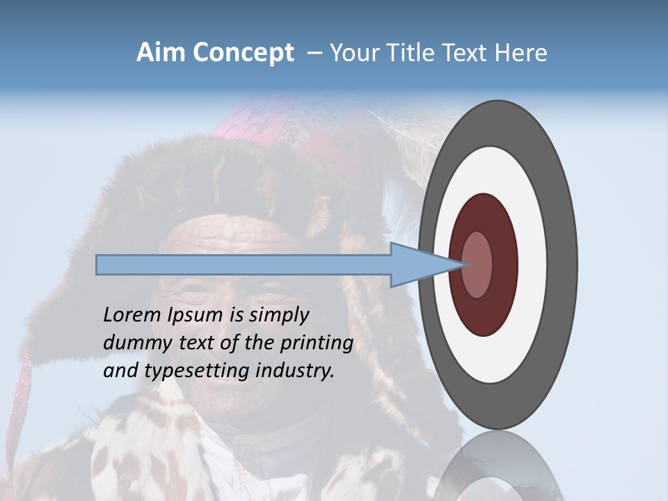 A Man Wearing A Hat With Feathers On It PowerPoint Template