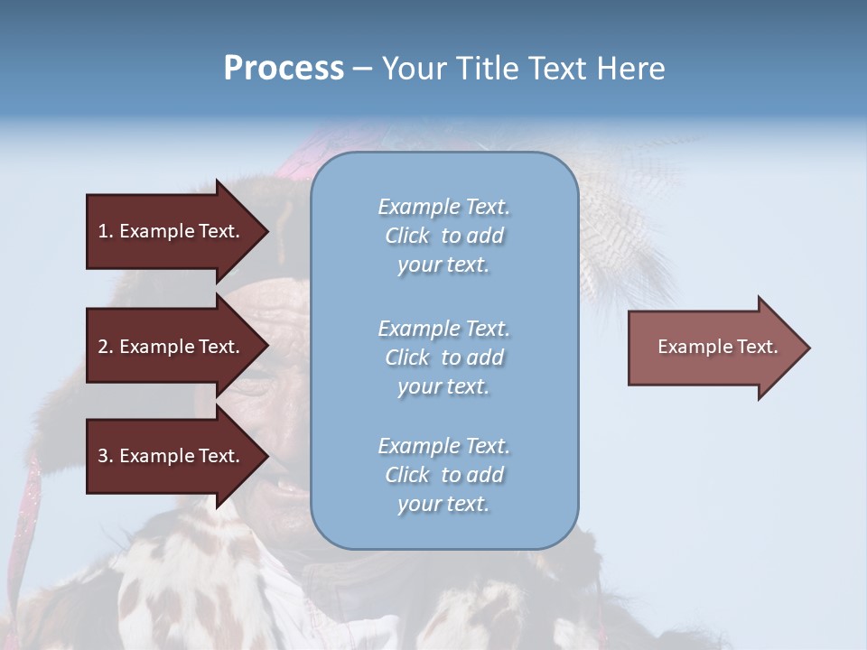 A Man Wearing A Hat With Feathers On It PowerPoint Template