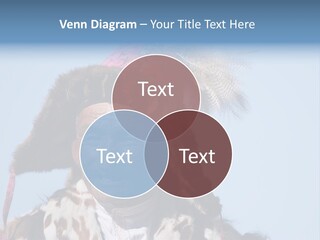 A Man Wearing A Hat With Feathers On It PowerPoint Template