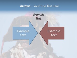 A Man Wearing A Hat With Feathers On It PowerPoint Template